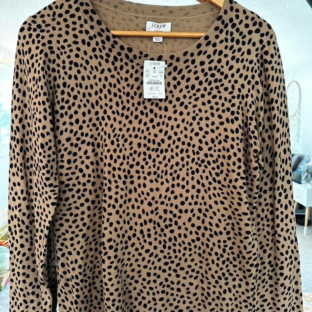 J. Crew Leopard‎ Print Sweater